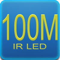 Iluminador infrarrojo de 100 m.