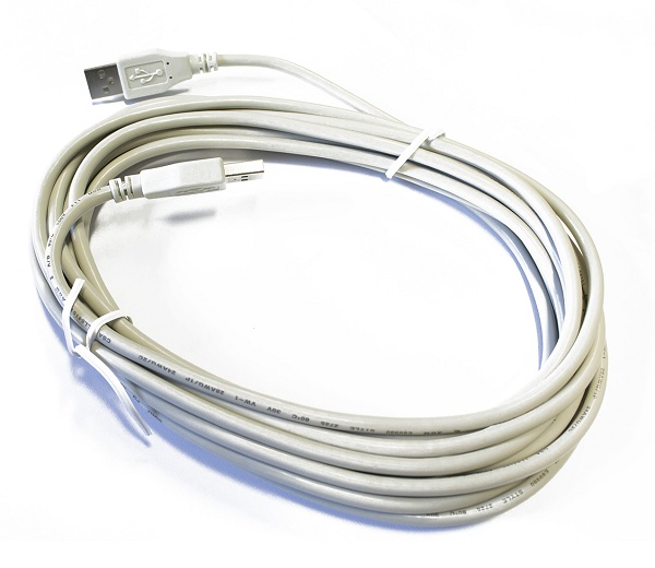 Male-to-male USB cable for Absoluta control panels programming