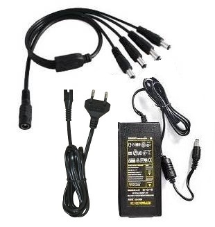 Alimentatore 12V DC con splitter