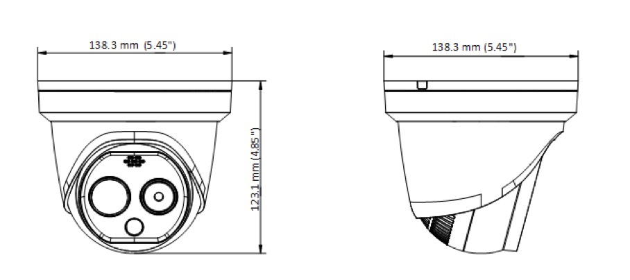 Dimensions DS-2TD1217-2/PA