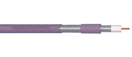 Micro câble coaxial HD 100Mètres 75HOM, diamètre 4,80