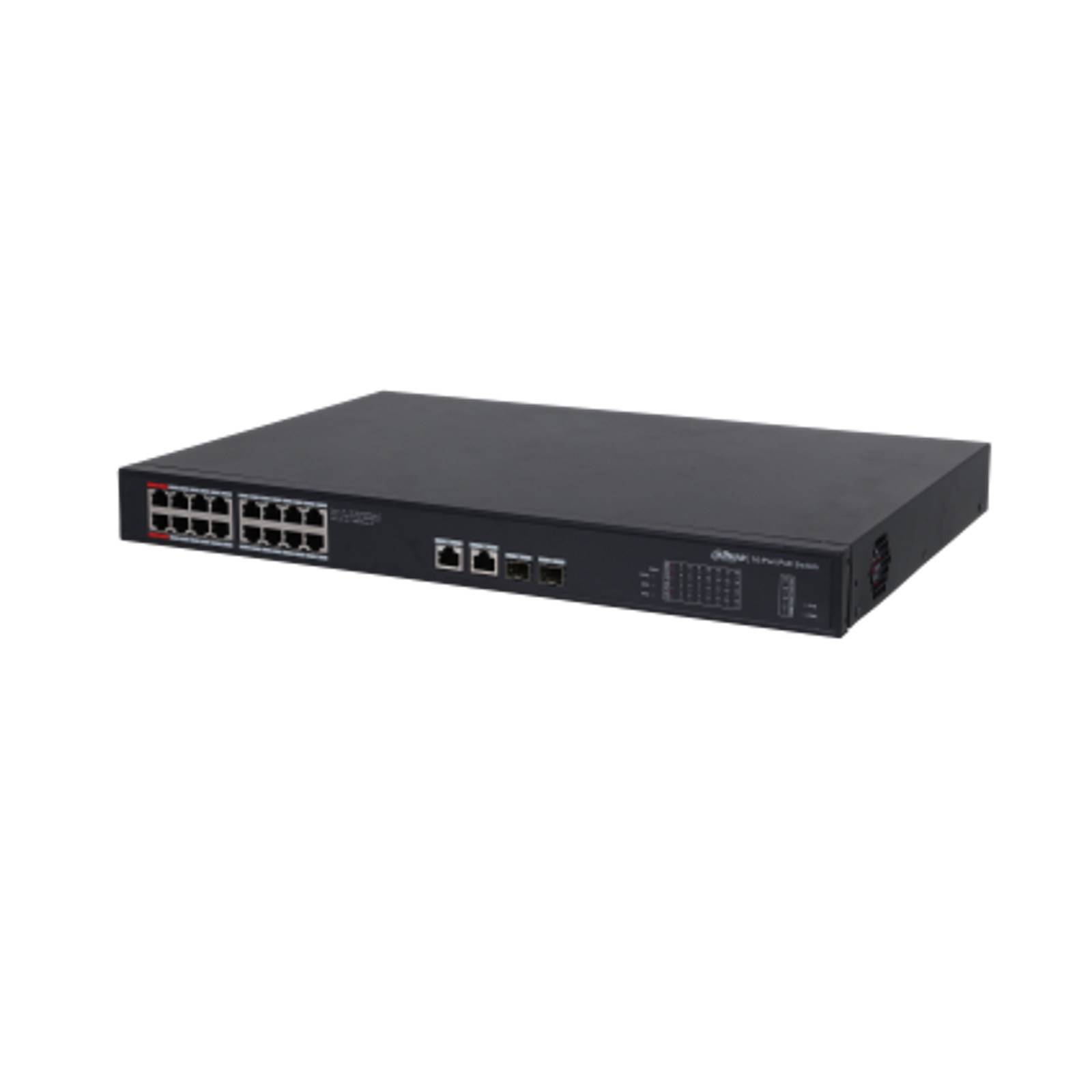 Switch di rete industriale 16 porte PoE + 2 SFP Dahua