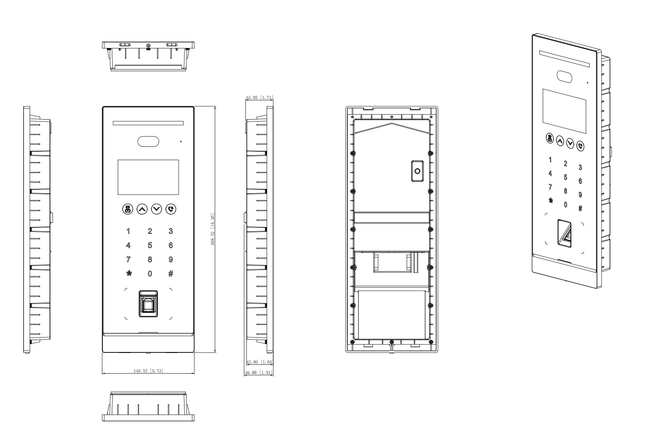 Appartement Système IP - Dahua Diagramma Sistema IP Appartamento Dahua