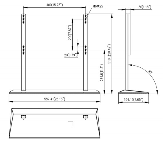 Dimensioni DS-DM5001B