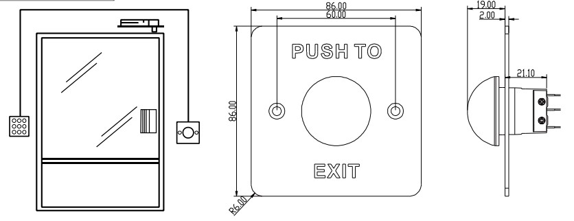 DS-K7P06 dimensions