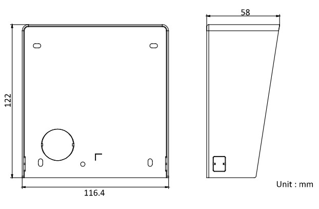 Dimensiones DS-KADB8003-RS1