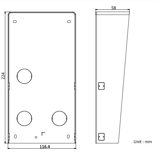 Dimensioni DS-KABD8003-RS2