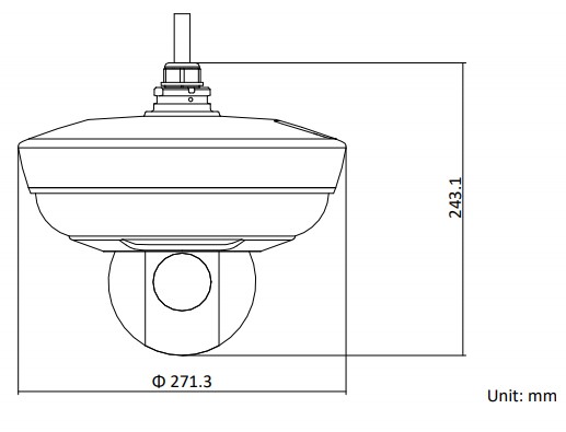 Dimensions DS-2PT5326IZ-DE(5-50mm)(4mm)