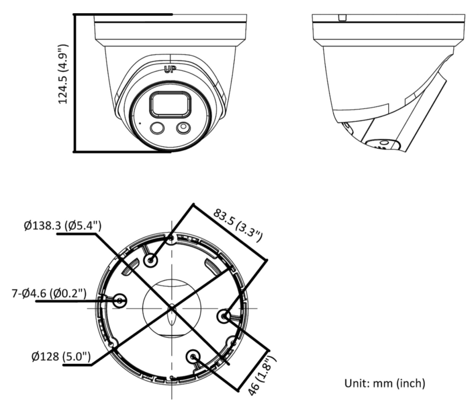DS-2CD2346G2-ISU/SL dimension