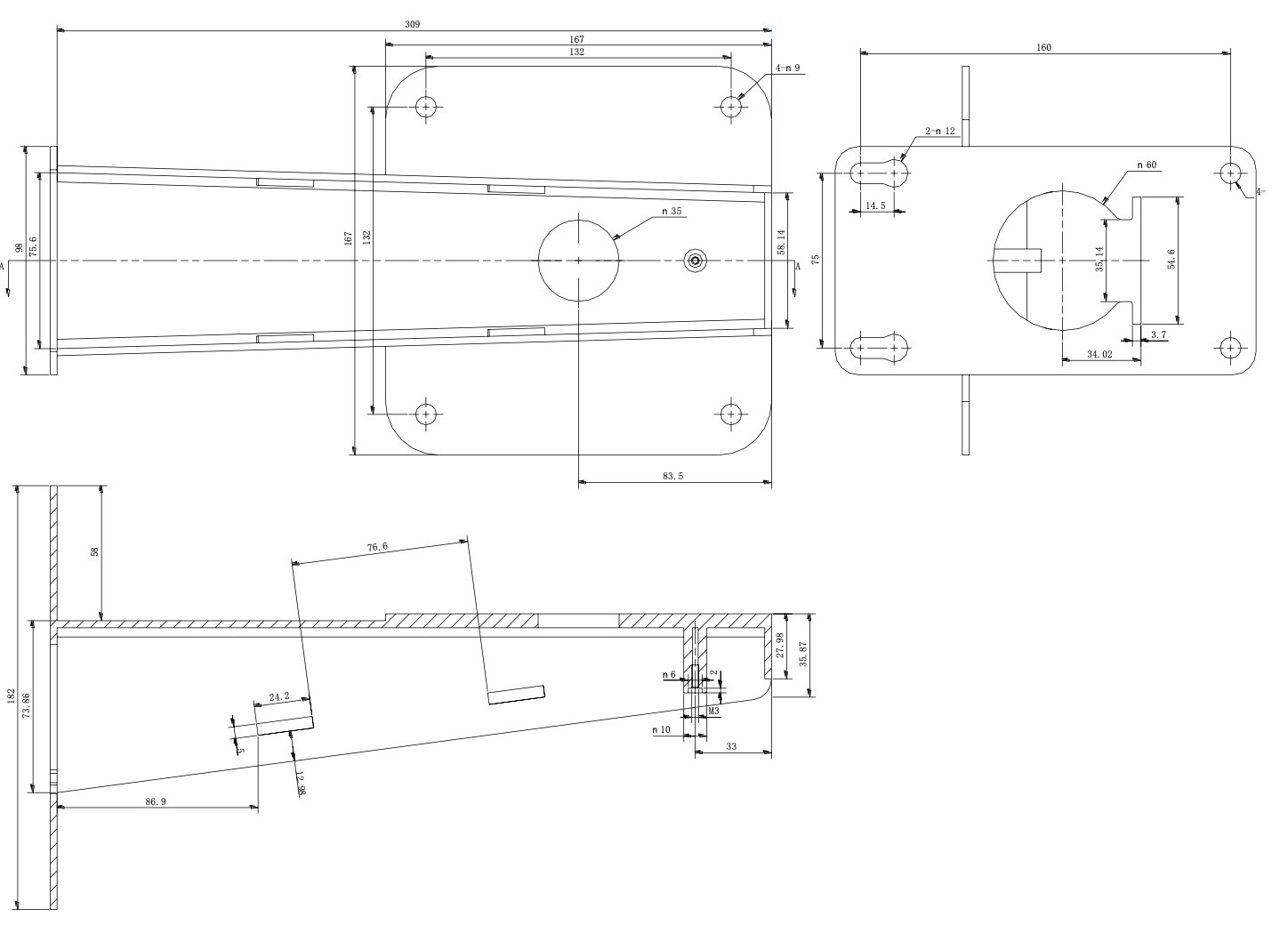 Dimensiones DS-1693ZJ-S
