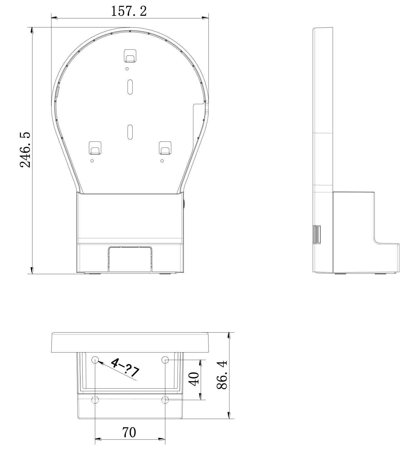 Abmessungen des DS-1695ZJ