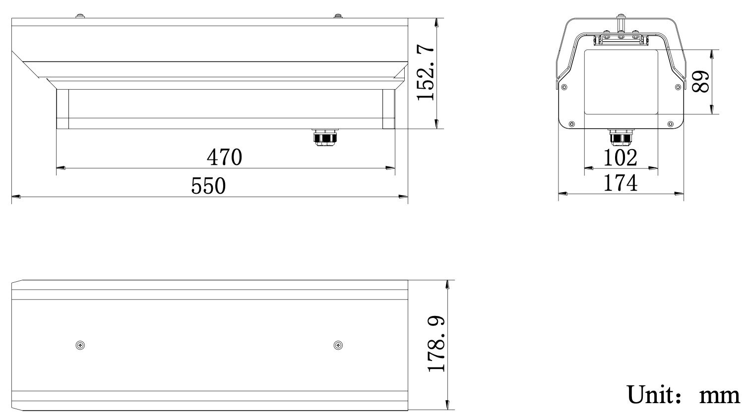 DS-4718HZ-K dimensions
