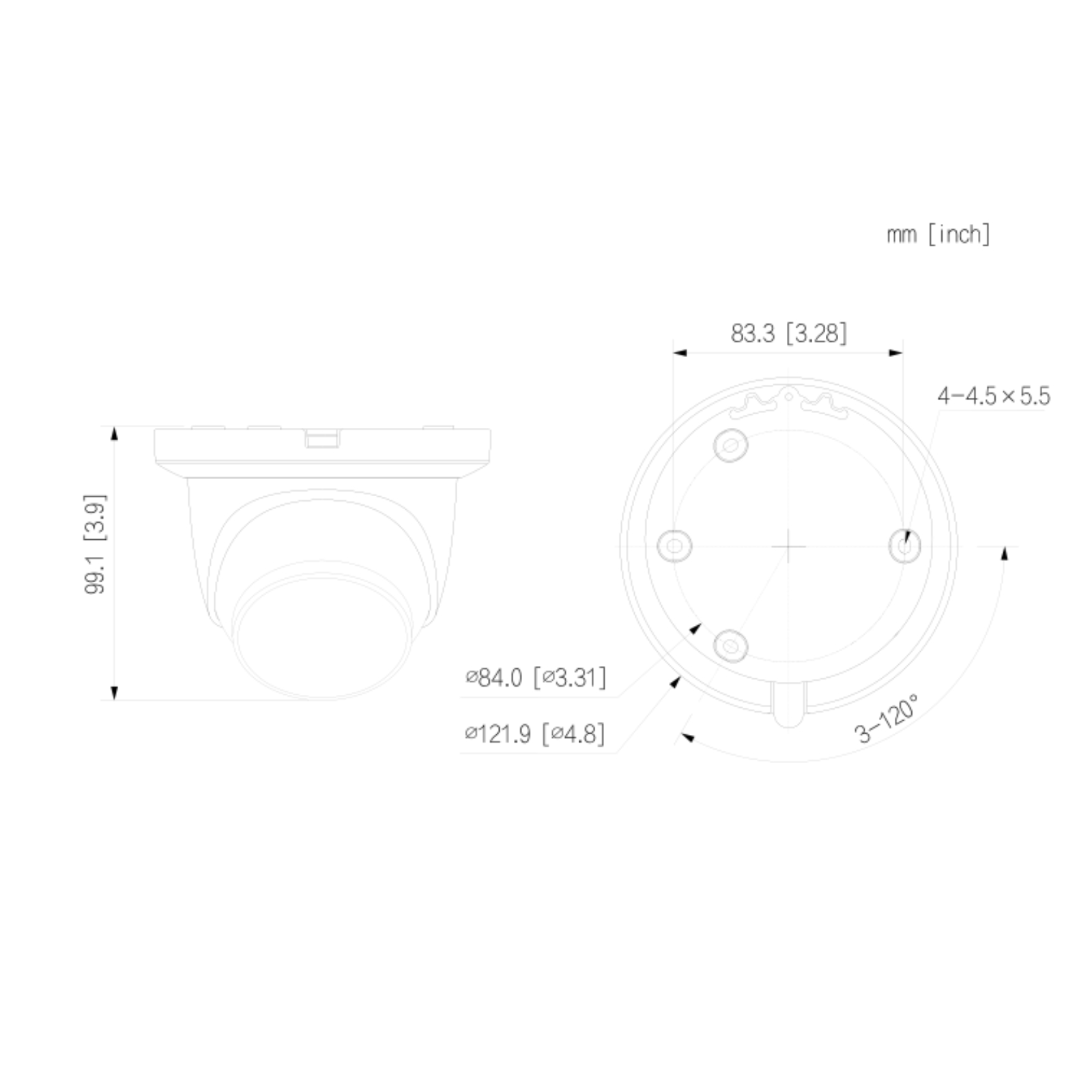HAC-HDW2501TMQ-A-S2 dimensions