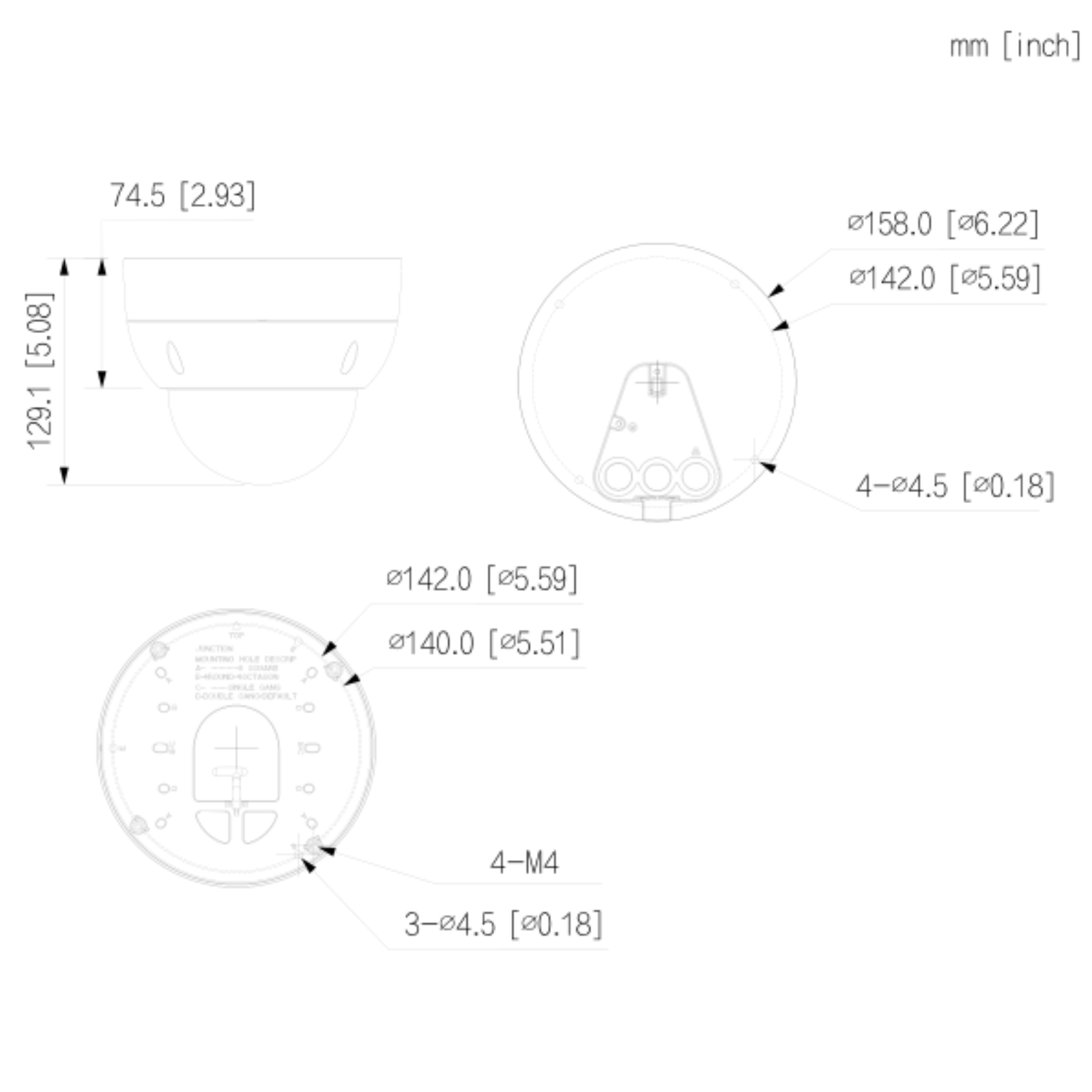 IPC-HDBW3241R-ZS Schema dimensioni telecamera IPC-HDBW3441R-ZS