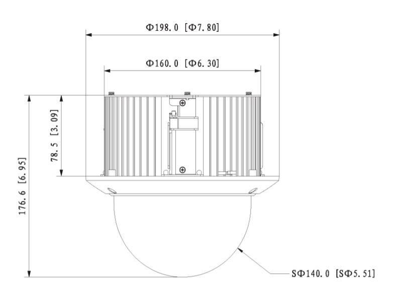 Telecamera Speed Dome PTZ HDCVI Dahua - SD59225I-HC-S3_schema
