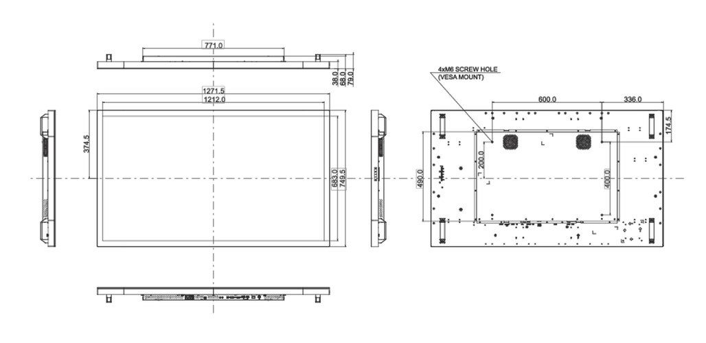 Schéma - LE4340S-B1 monitor touchscreen 55