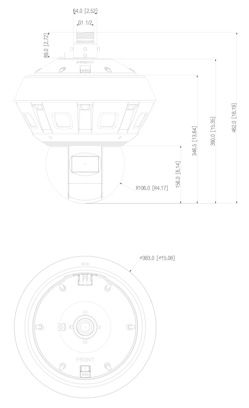 Telecamera IP Multi-lens e Multi-Sensor Panoramica + PTZ