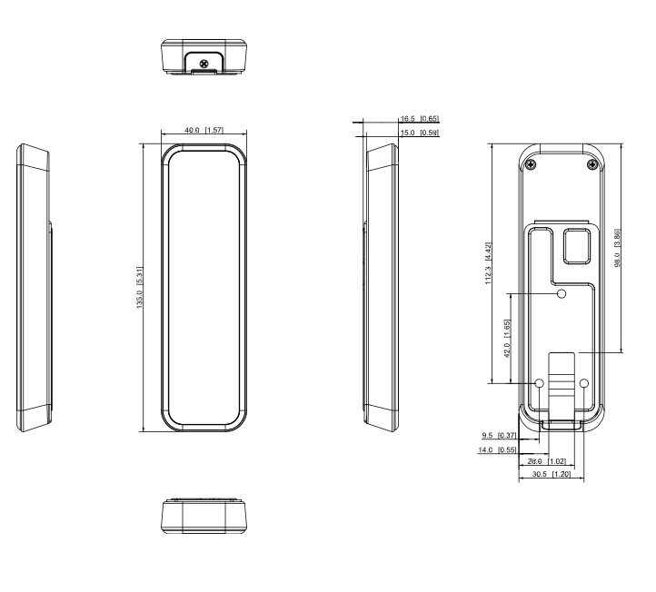 Dimensioni - ASR1101A Schema dimensioni ASR1101A