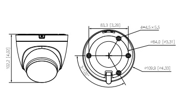 Schema e dimensioni della telecamera IPC_HDW2431T_AS