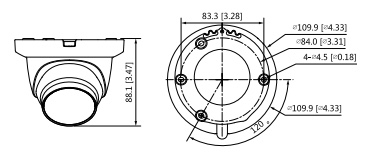 Schéma d'encombrement HAC-HDW1500TMQ-A-S2