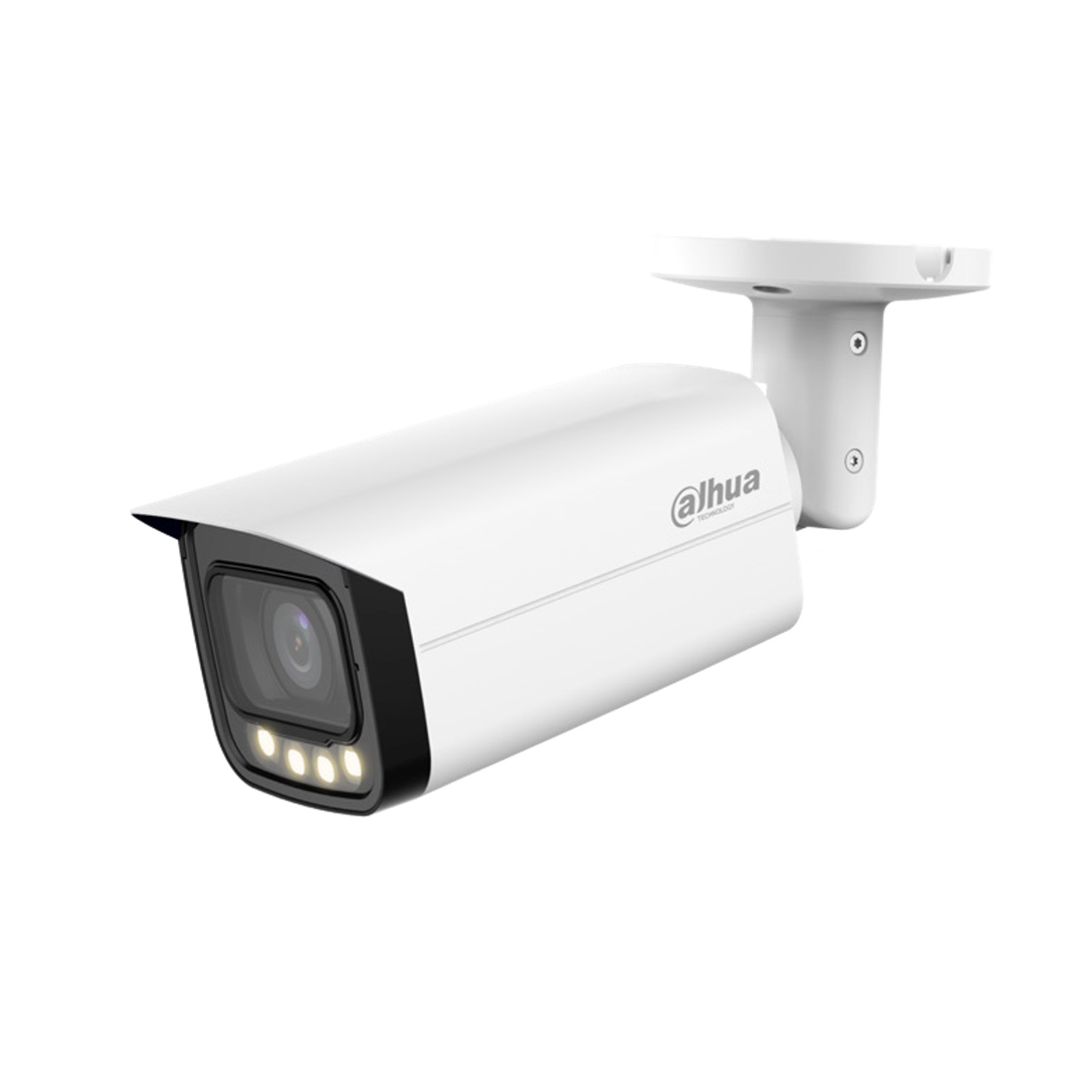 Telecamera Bullet con risoluzione 2MP e ottica fissa 3.6mm. Full Color Starlight, WDR 120dB, Audio