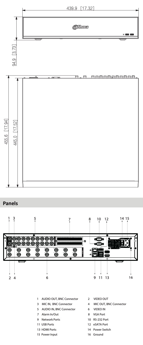 Schema XVR7416L-4K-I2