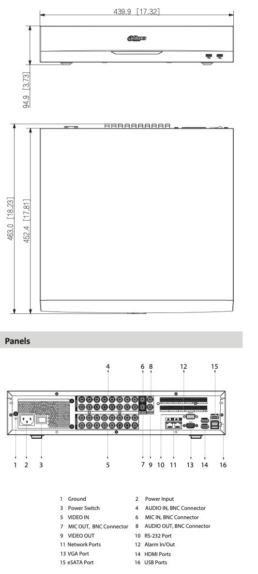 Diagrama XVR7416L-4K-I2