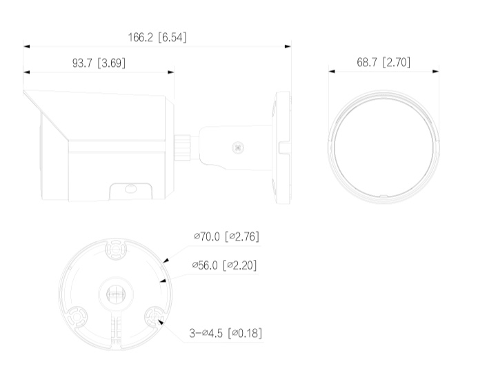 Dimensioni IPC-HFW2431S-S-S2