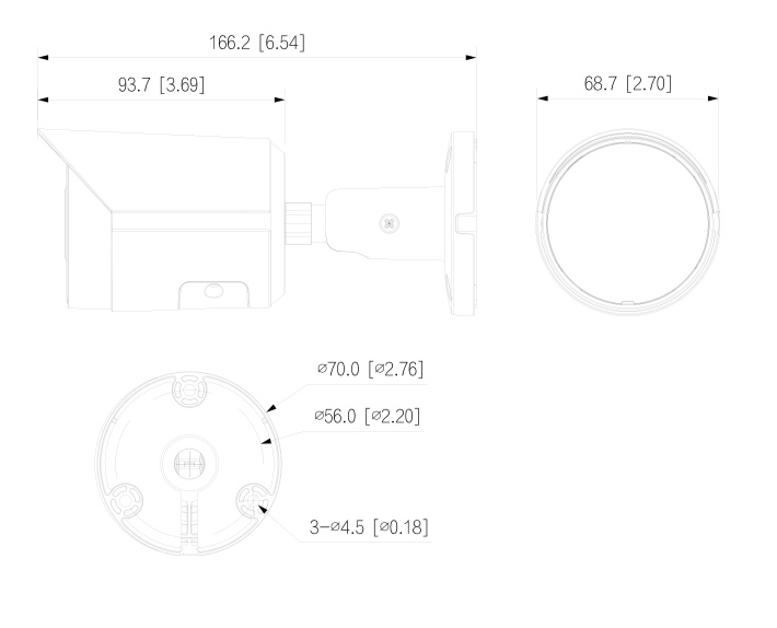 Dimensioni IPC-HFW2431S-S-S2