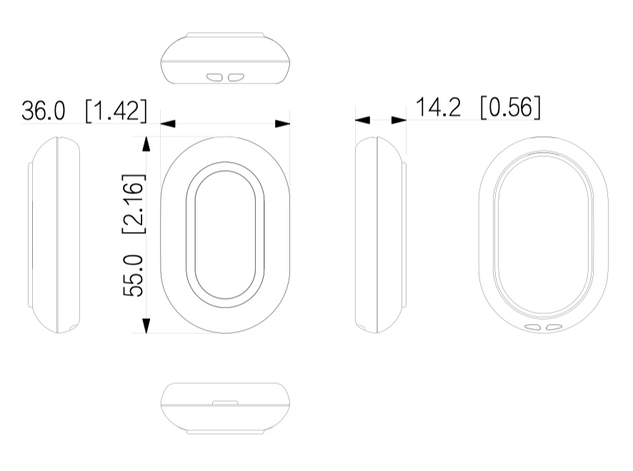 ARD821-W2-868 dimensioni