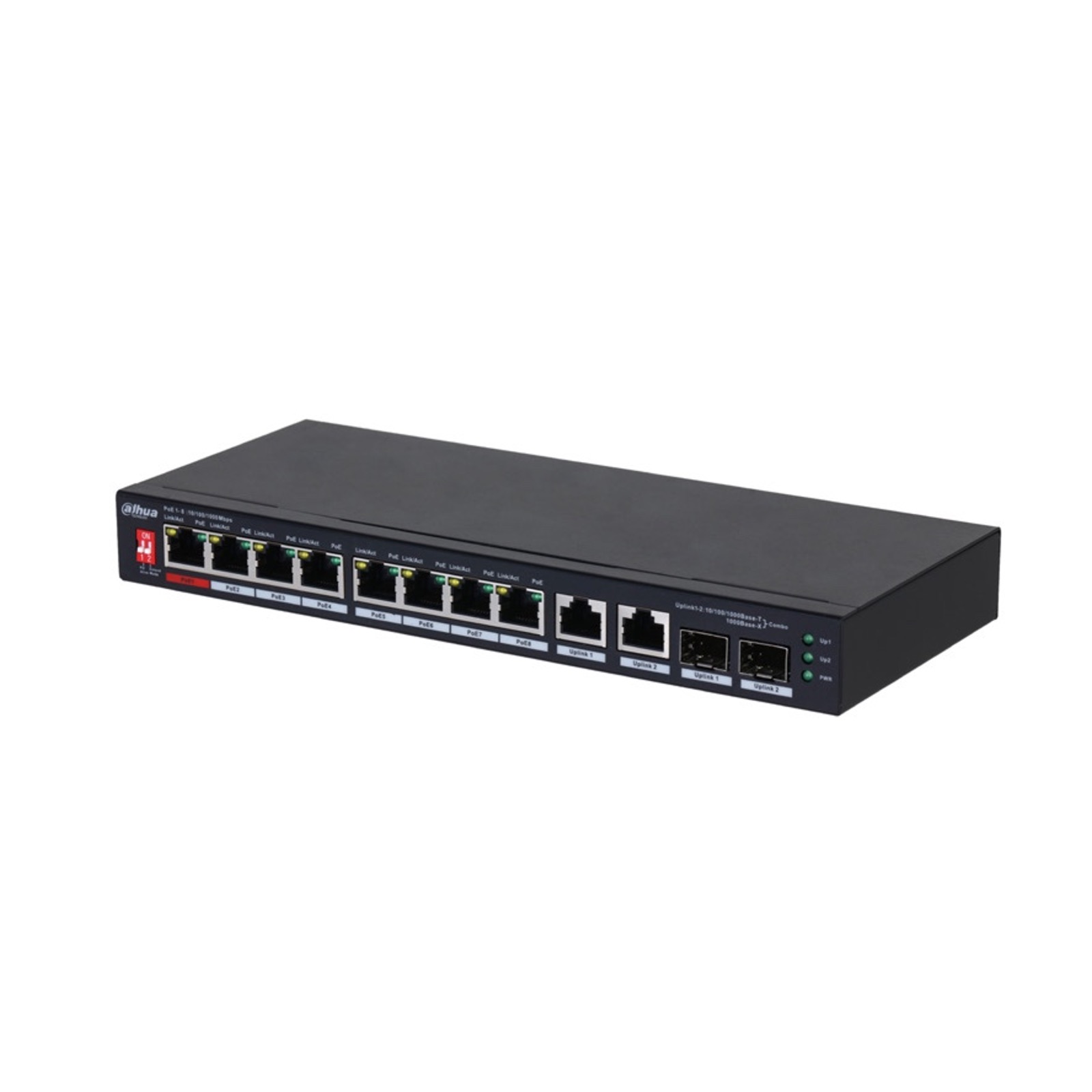 Switch di rete industriale 8 porte + 2 Uplink - Dahua