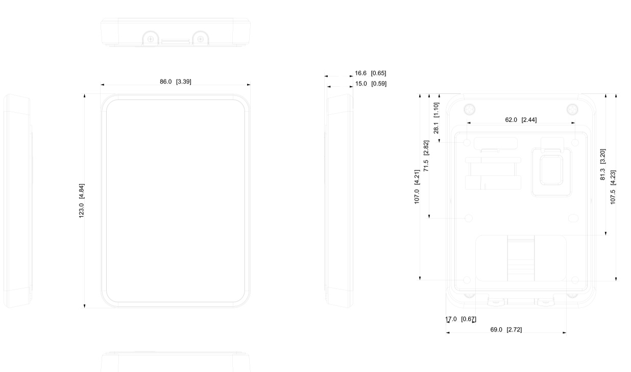 Dimensions - ASR1101A Schema dimensioni ASR2101A
