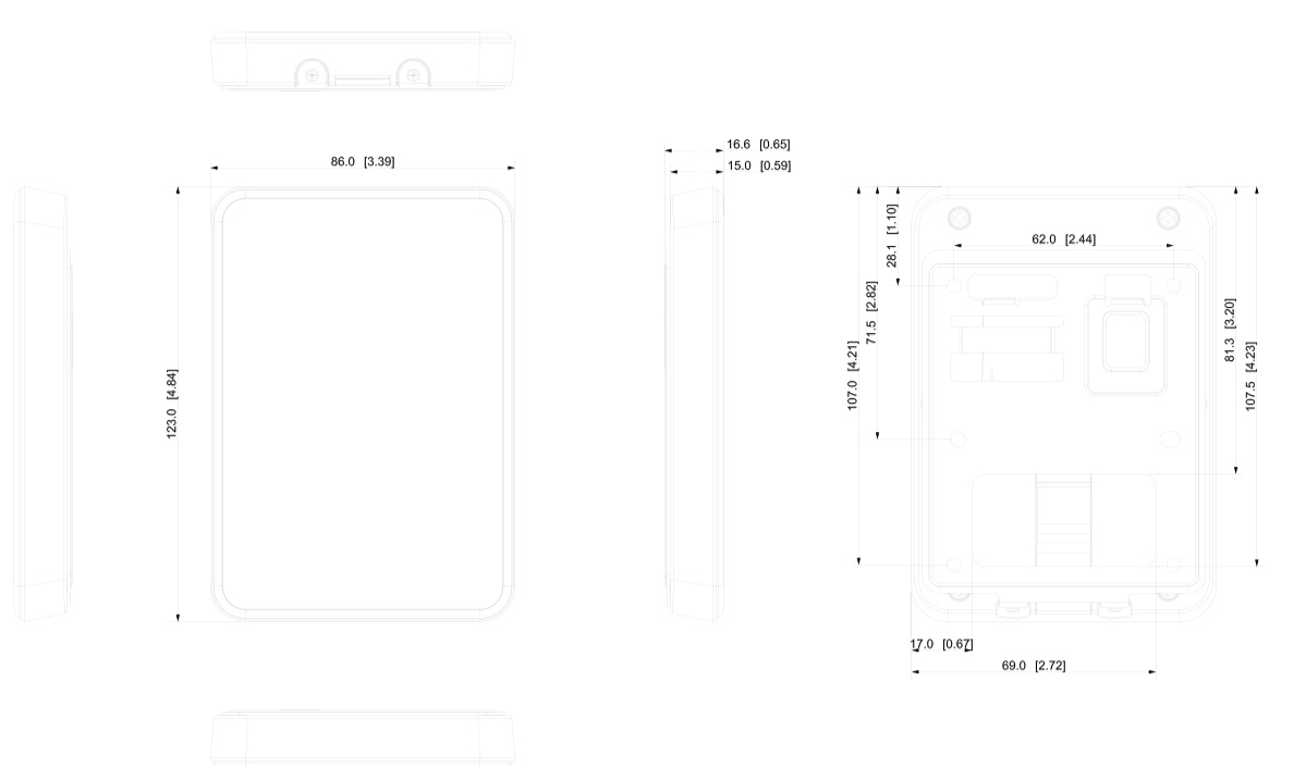 Schema dimensioni ASR2101A