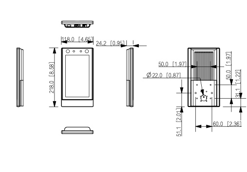 Encombrement ASI723X