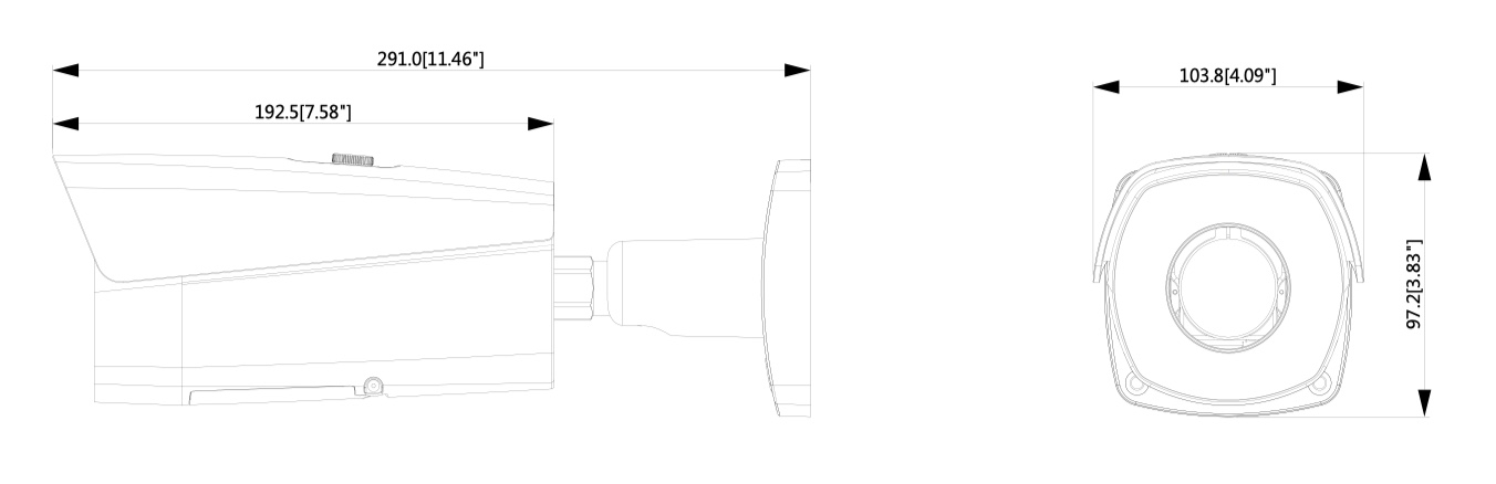 Caméra thermique hybride - TPC-BF2120 Telecamera IP Termica 25mm Rilevamento Persone e mezzi