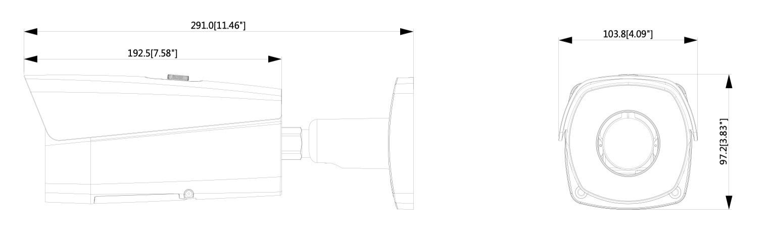 Caméra thermique hybride - TPC-BF2120 Telecamera IP Termica 25mm Rilevamento Persone e mezzi