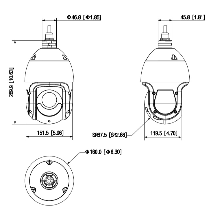 Telecamera Speed Dome PTZ SD6CE445XA-HNR