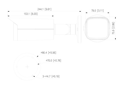 IPC-HFW5541T-AS-PV IPC-HFW5241T-AS-PV Telecamera Dahua AI IP ONVIF® POE Starlight