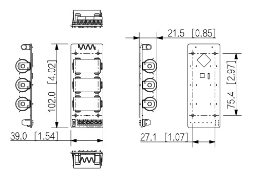 Schema dimensioni ASR2101A