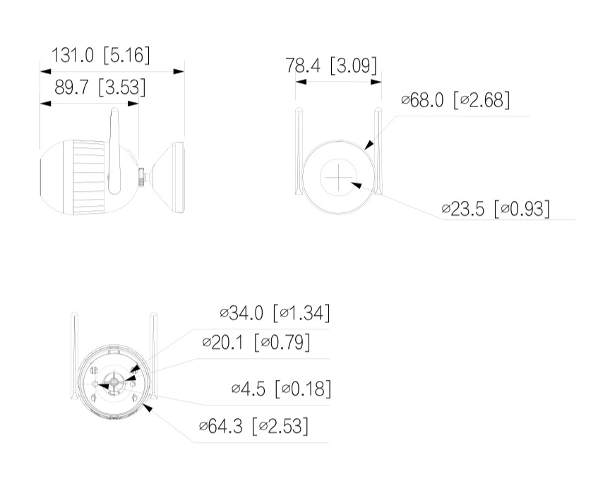 F2C-PV dimensions