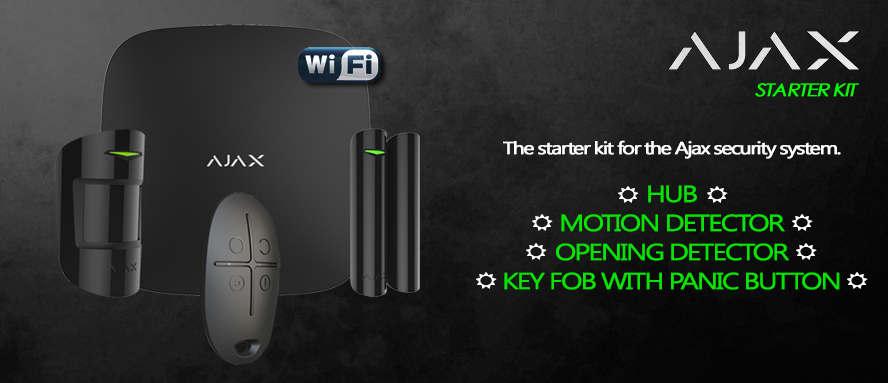 Kit Ajax Allarme senza fili wireless GPRS/LAN 868Mhz Starter