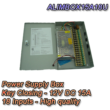 12V 15A CCTV POWER SUPPLY BOX - Setik