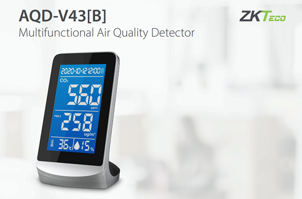 AQD-V43B Lettore Biometrico ZKTECO rilevamento temperatura corporea, mascherina, palmo della mano, viso