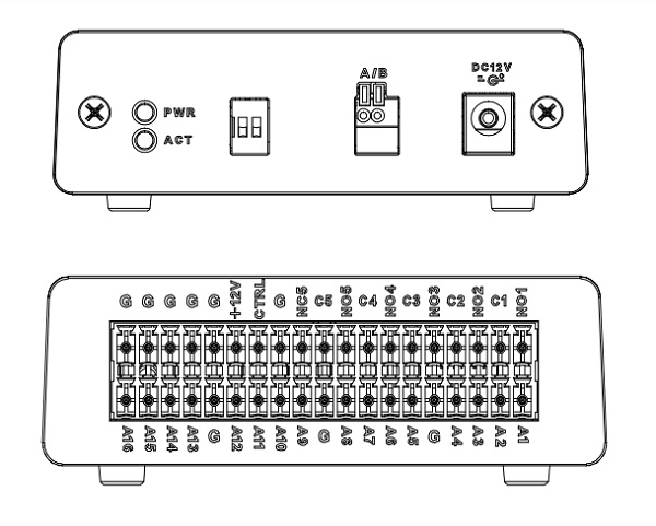 Schema connessione ARB1606