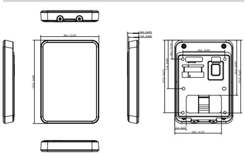 Dimensions - ASR1101A Schema dimensioni ASR2101A