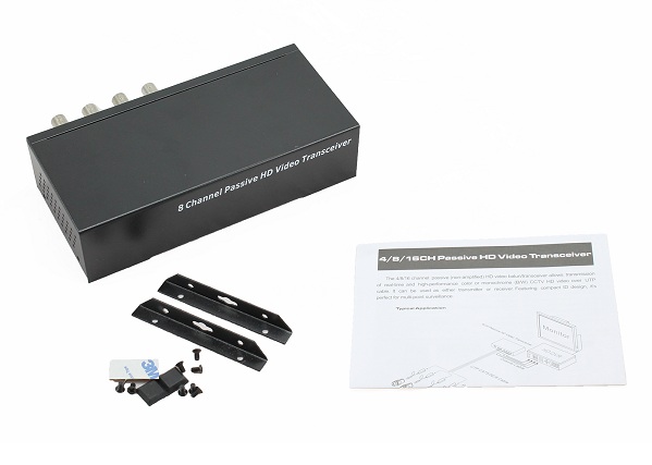 Vidéo Balun Passif - 8 Canaux BALUN8X Video Balun avec 8 Canaux Passifs, idéal pour transmettre le signal vidéo HD sur câble UTP