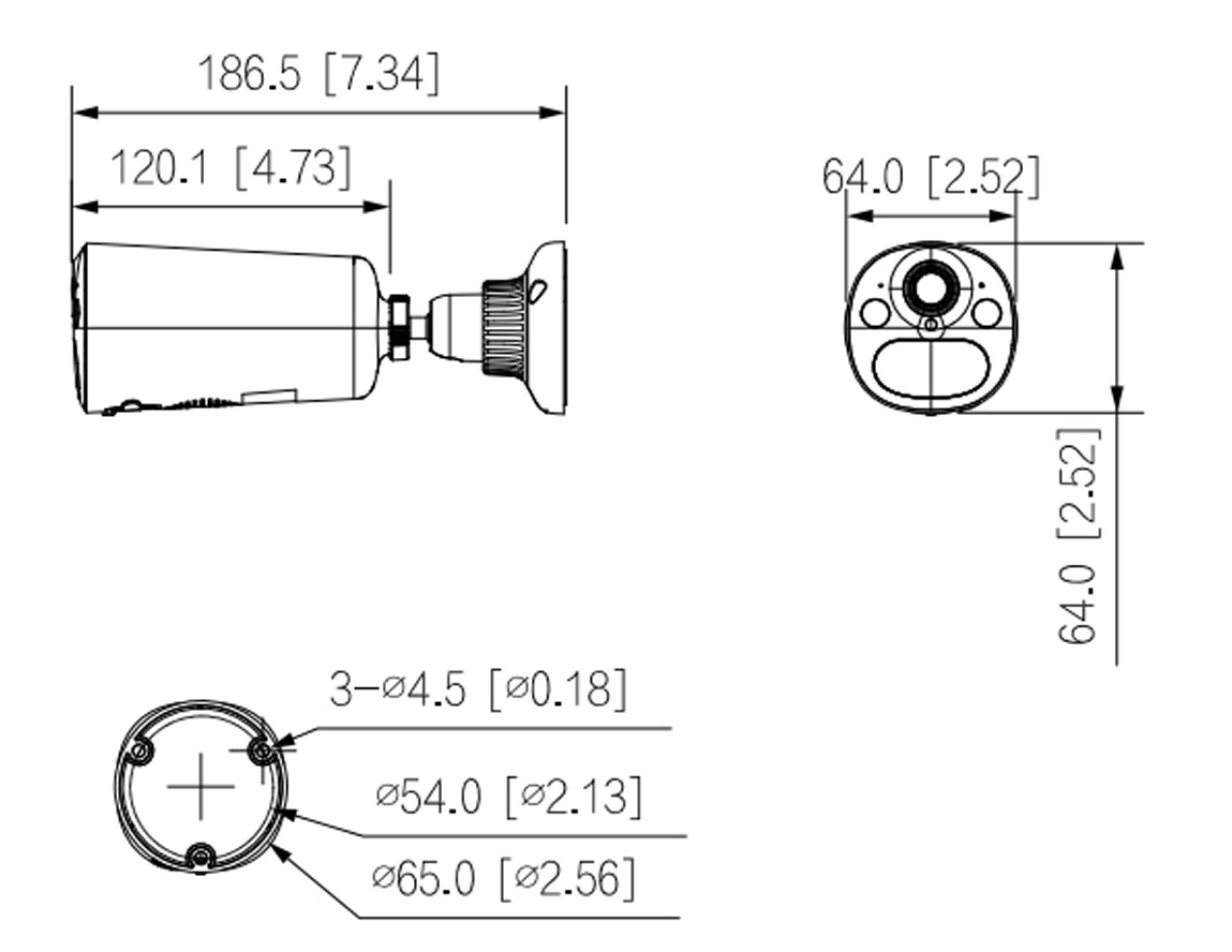 Dimensions du BF4CP-XL