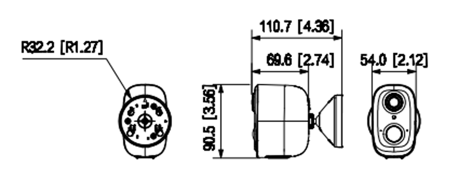 Dimensions du BF8H