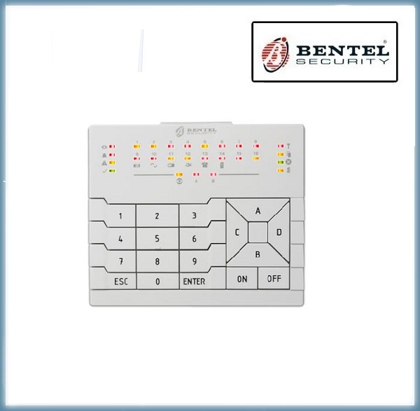 Tastiera Bentel serie Premium con LED di stato sistema, lettore di prossimità