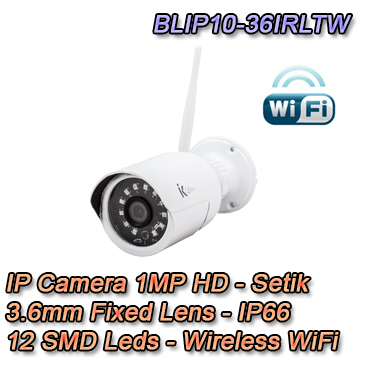 Caméra IP 1Mpx 3.6mm - BLIP10-36IRLTW Caméra IP 1Mpx 3.6mm Sans Fils Vidéosurveillance